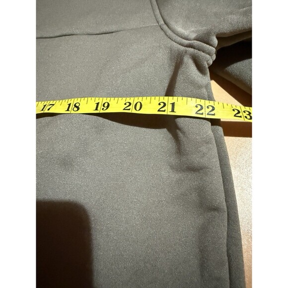 Volcom Workwear Mens Sweater M Medium Gray Pockets Quarter Zip Warm - Picture 8 of 9